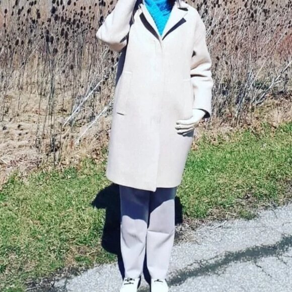 Mango Beige Fall and Winter Coat - S/M - Picture 5 of 5